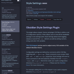 Style-Settings-Plugin