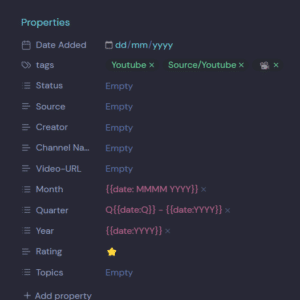 Obsidian YouTube Video Note Template (FREE)