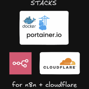 Stack for n8n + cloudflare docker